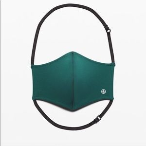 Emerald Green Lululemon double strap mask